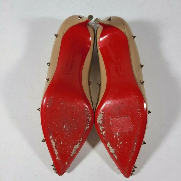 CHRISTIAN LOUBOUTIN Nude Degraspike Stud Pumps - Picture 6 of 9